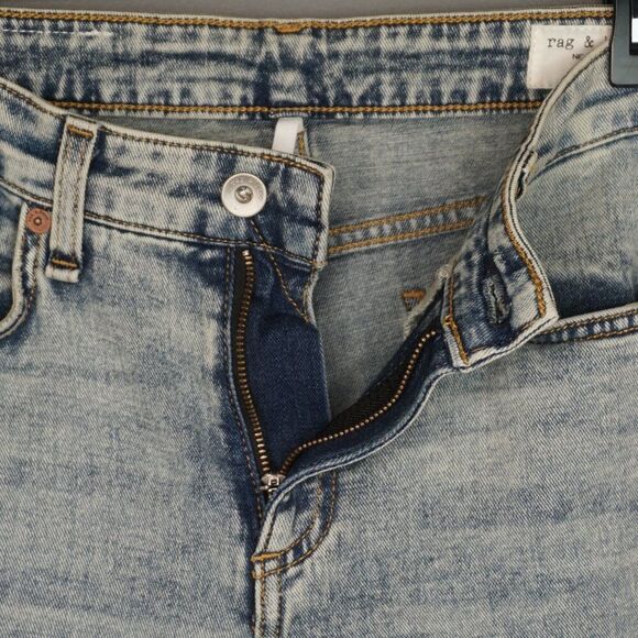 New Rag & Bone Cate Mid-Rise Acid Wash Skinny in Stella size 27 - Picture 13 of 15